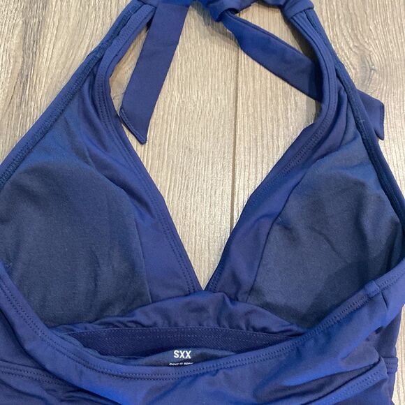 Athleta‎ Blue Halter Tankini Swim Top Size XXS - Picture 6 of 11